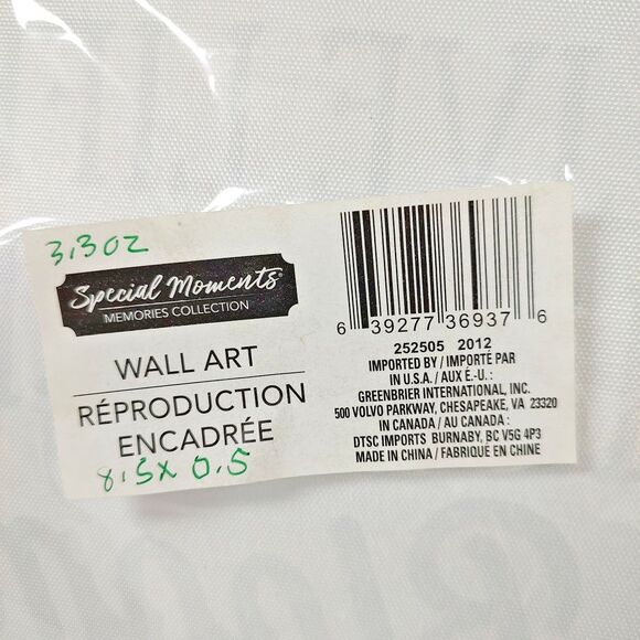 Special Moments Memories Collection Wall Art Live Life Full Bloom Floral 8.5" - Picture 11 of 11